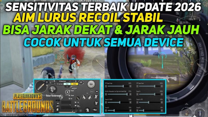 Setting Sensitivitas Terbaik di PUBG Mobile Agar Auto Headshot dan Stabil Saat Spray