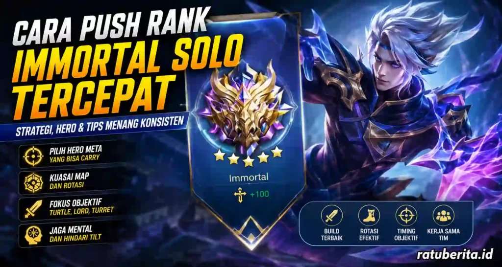 Tips Push Rank Game Mobile Agar Cepat Naik Tier dan Tidak Mudah Kalah
